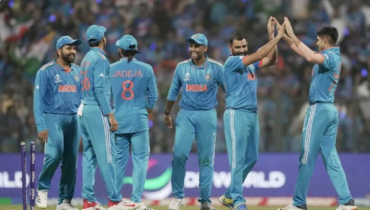 वानखेड़े में शमी ने बांधा शमा ,302 रनों से लंका फतह कर भारत ने वनडे विश्वकप क्रिकेट 2023 के सेमीफाइनल में बनाई जगह